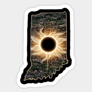 Eclipse indiana 2024 Sticker